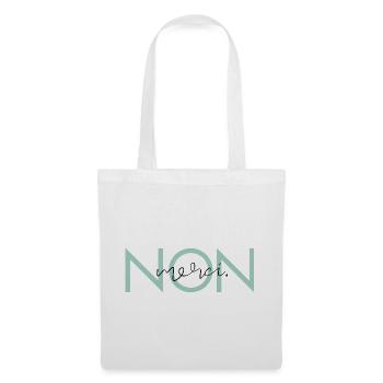 Non, Merci. - Stoffbeutel - Weiß - Vorne