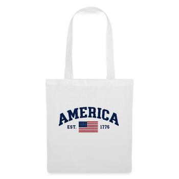 Amerikanische Flagge USA Vereinigte Staaten von Amerika US 4. - Stoffbeutel - Weiß - Vorne
