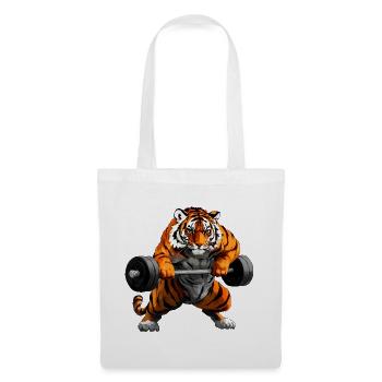 starker Tiger - Stoffbeutel - Weiß - Vorne
