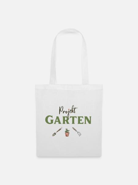 Projekt Garten Gärtnerin, Gärtner - Stoffbeutel - Weiß