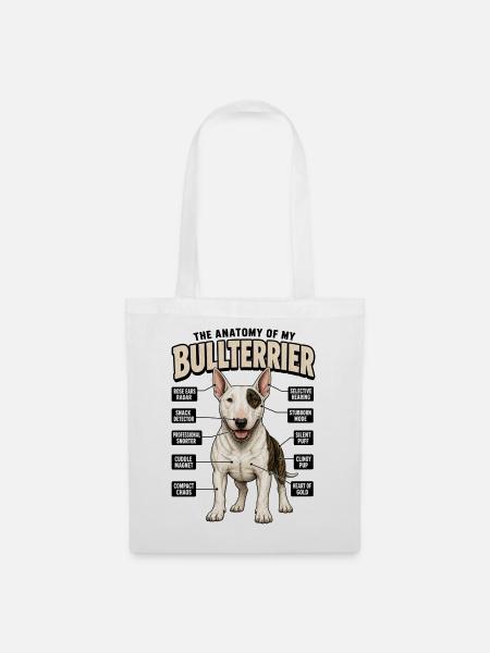 Lustiges Hundetraining Bullterrier Hundebesitzer - Stoffbeutel - Weiß