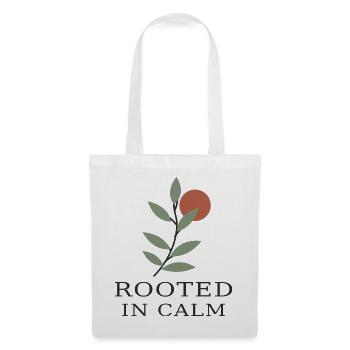 Rooted in Calm – Botanische Ruhe - Stoffbeutel - Weiß - Vorne