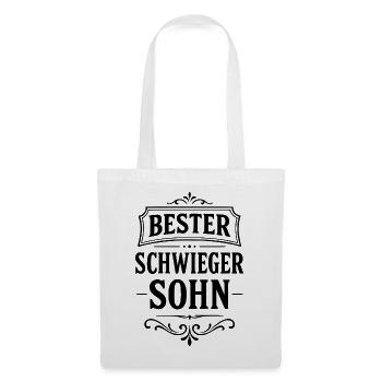 Bester Schwiegersohn Geschenk  - Stoffbeutel - Weiß - Vorne