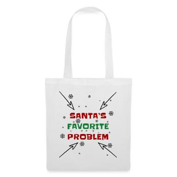Santas Lieblingsproblem - Stoffbeutel - Weiß - Vorne