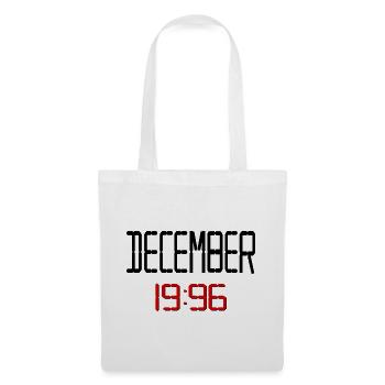 Dezember 1996, 30. Geburtstagsgeschenke - Stoffbeutel - Weiß - Vorne