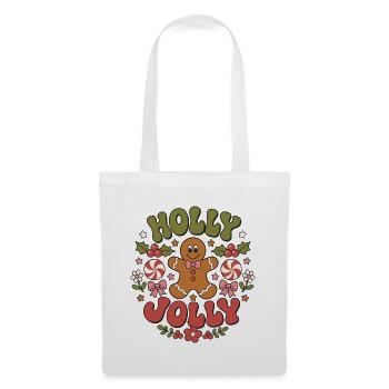 Holly Jolly - Stoffbeutel - Weiß - Vorne