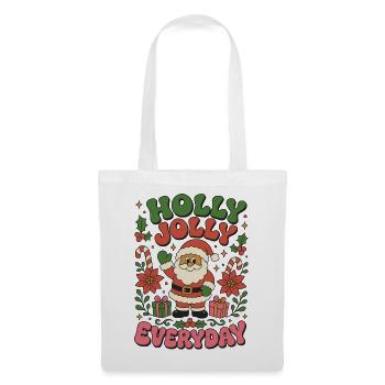 Holly Jolly Everyday - Stoffbeutel - Weiß - Vorne