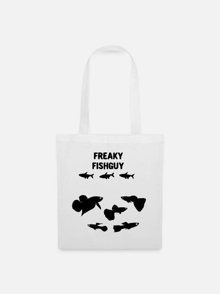 freaky fish guy - Stoffbeutel - Weiß