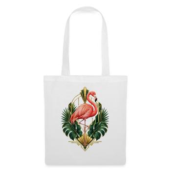 Niedlicher Flamingo Süße Flamingos - Stoffbeutel - Weiß - Vorne