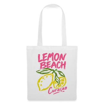 Lemon Beach Curacao - Stoffbeutel - Weiß - Vorne