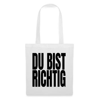 Du bist richtig – Mutmacher & Selbstwert | AMFI - Stoffbeutel - Weiß - Vorne