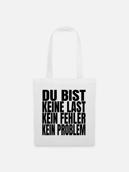 Du bist keine Last – Mutmacher & Selbstwert | AMFI - Stoffbeutel - Weiß