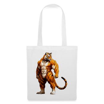 Tiger Fitness - Stoffbeutel - Weiß - Vorne