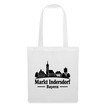 Markt Indersdorf Bayern Silhouette - Stoffbeutel - Weiß - Vorne