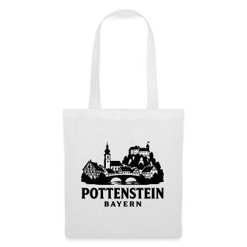 Pottenstein Bayern Silhouette - Stoffbeutel - Weiß - Vorne