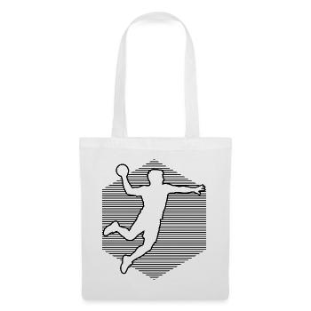 Handballspiel Geschenkidee für ein Handballspieler - Stoffbeutel - Weiß - Vorne