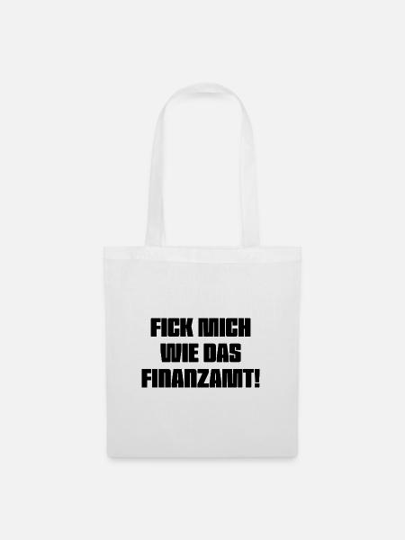 Fick_mich_wie_das_Finanzamt - Stoffbeutel - Weiß