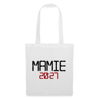 Französische Oma, Baby 2027 - Stoffbeutel - Weiß - Vorne