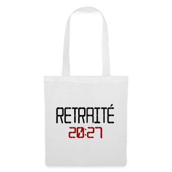 Pensionierter Opa 2027 - Stoffbeutel - Weiß - Vorne