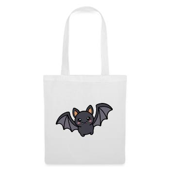 Süßes Kawaii-Fledermaus-Halloween-gruselfarbenes Pastellhemd - Stoffbeutel - Weiß - Vorne