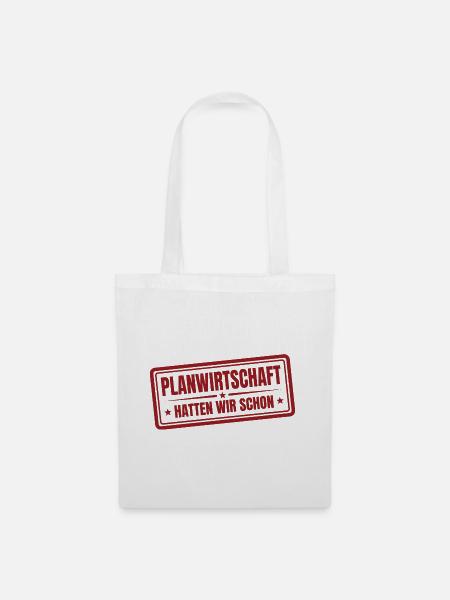 Planwirtschaft hatten wir schon Stempel - Stoffbeutel - Weiß