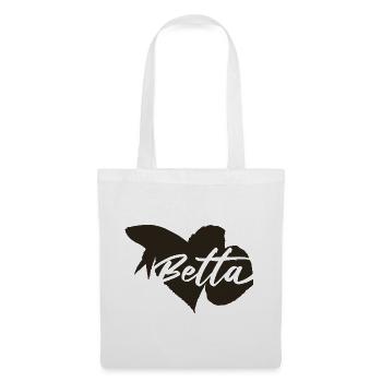 Betta Kampffisch  - Stoffbeutel - Weiß - Vorne