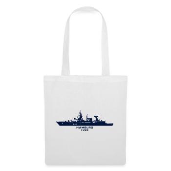 Hamburg F220 – Minimalistische Silhouette - Stoffbeutel - Weiß - Vorne