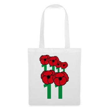 Mohn-Waffenstillstand, Tag 11, 11, 11 - Stoffbeutel - Weiß - Vorne