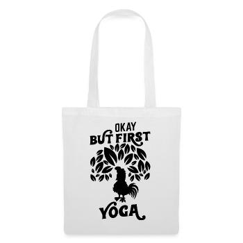 Ja, aber zuerst Yoga - Stoffbeutel - Weiß - Vorne