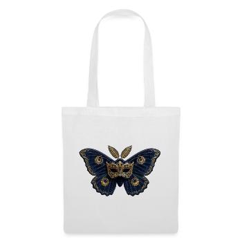 Goldener Venezianer Schmetterling - Stoffbeutel - Weiß - Vorne