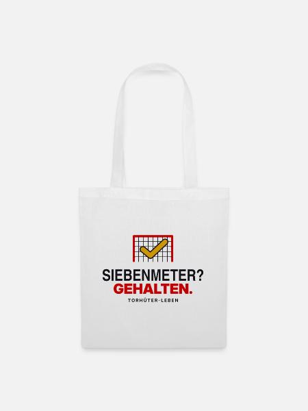 Siebenmeter? Gehalten. - Stoffbeutel - Weiß