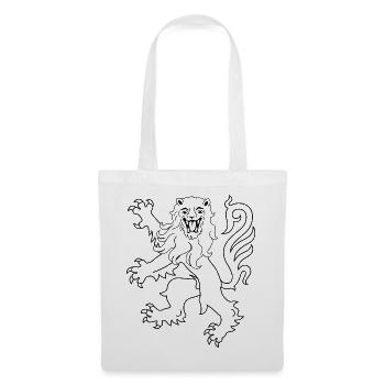 Lion Rampant lustiges Geschenk-T-Shirt - Stoffbeutel - Weiß - Vorne