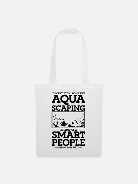 Aquarist Aquascaping Humor - Stoffbeutel - Weiß