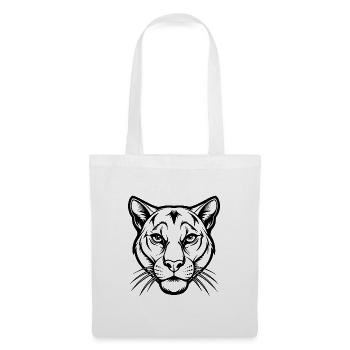 Cougar Head - Stoffbeutel - Weiß - Vorne