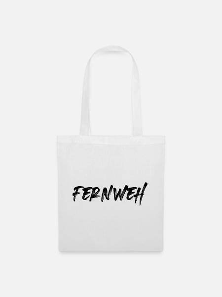 Fernweh - Stoffbeutel - Weiß