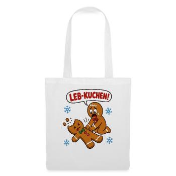 Leb-Kuchen – Weihnachtsfreude - Stoffbeutel - Weiß - Vorne