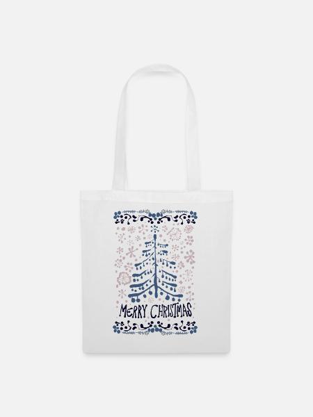 FROHE WEIHNACHTEN - Stoffbeutel - Weiß