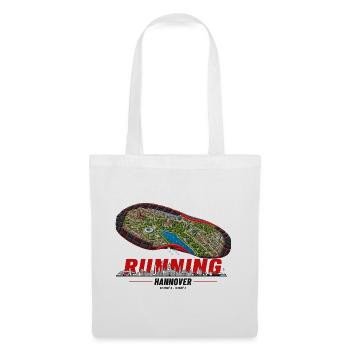 Running Hannover Laufschuh Stadtkarte - hell - Stoffbeutel - Weiß - Vorne