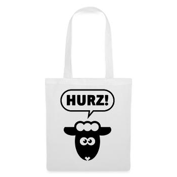 Hurz! (Lamm / Black / Lustig / Total Normal / POS) - Stoffbeutel - Weiß - Vorne