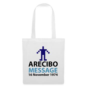 Pixel Avatar Nachricht Logo Arecibo - Stoffbeutel - Weiß - Vorne