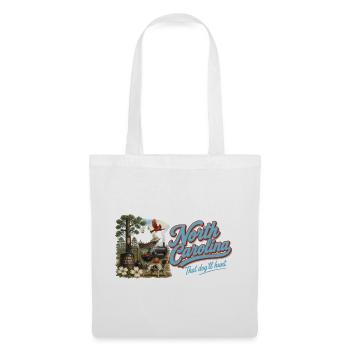 North Carolina Retro Vintage Tar Heel State Design - Stoffbeutel - Weiß - Vorne