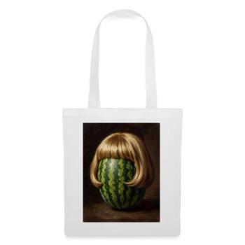 Wassermelone Bob Perücke - Stoffbeutel - Weiß - Vorne