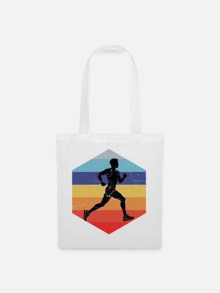 Marathonlaufen Geschenkidee für der Marathonläufer - Stoffbeutel - Weiß