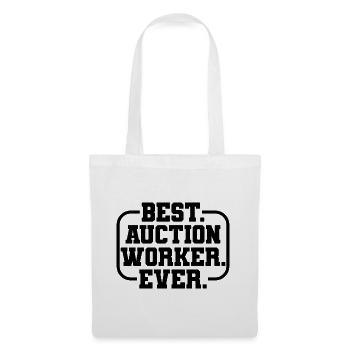 Best Auction Worker Spruch - Stoffbeutel - Weiß - Vorne