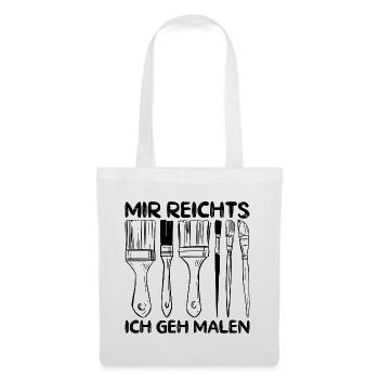 Künstler Kunstlehrer Mir Reichts Ich Geh Malen - Stoffbeutel - Weiß - Vorne
