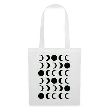 Noir-Mond-Phasengitter - Stoffbeutel - Weiß - Vorne