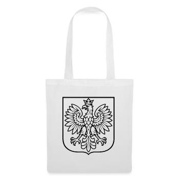 Polnischer Adler Clean Design – Wappen Polen - Stoffbeutel - Weiß - Vorne