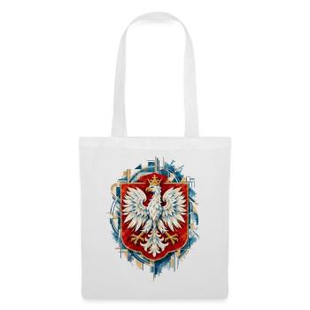 Polnischer Adler Wappen Aquarell Design - Stoffbeutel - Weiß - Vorne