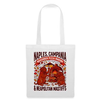 Naples Campania Pizza Making And Neapolitan - Stoffbeutel - Weiß - Vorne