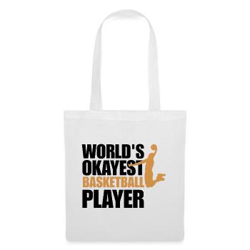 Lustiges Basketballspieler-Geschenk für Basketballspieler - Stoffbeutel - Weiß - Vorne